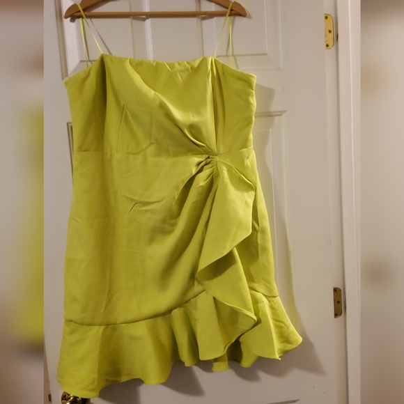 slim fit dress slacks Nova Tie Back Dress in Emerald Green main image 1